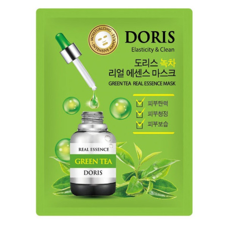 Тканевая маска для лица "Зелёный чай" Doris, 25 г