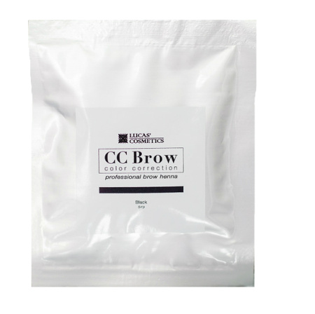 Хна для бровей в саше CC Brow Lucas' Cosmetics, чёрная, 5 г