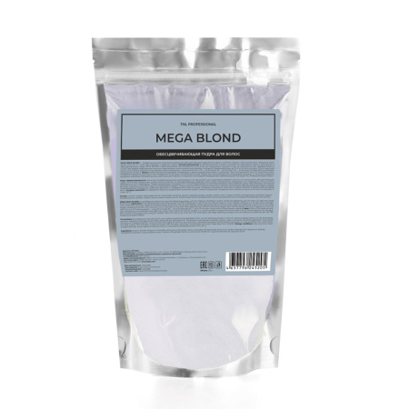 Обесцвеч. пудра для волос TNL Mega Blond, 9+ белая, с системой Защита и Восст.,250 г