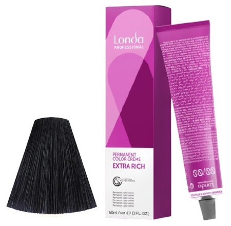 Стойкая крем-краска для волос Color Creme Extra Rich 2/0 черный, 60 мл