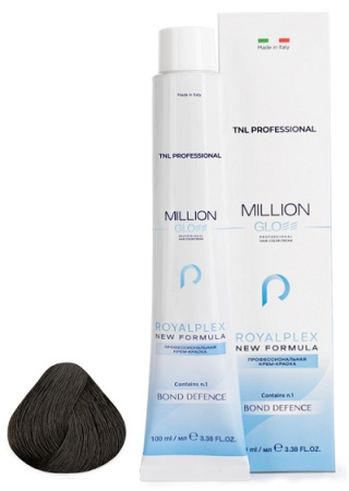 Крем-краска для волос Million Gloss 5.07 Светлый коричневый холодный, 100 мл