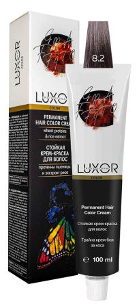 Перманентная крем-краска Luxor Professional Color 8.2 Светлый блондин фиолетовый, 100 мл