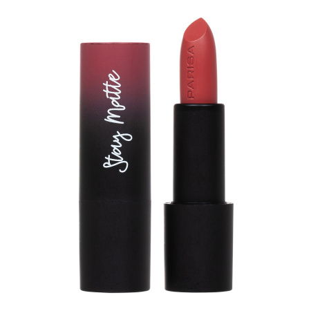 Помада для губ Parisa Stay Matte L-08 матовая, т. 07 брусничный сироп, 3,6 г