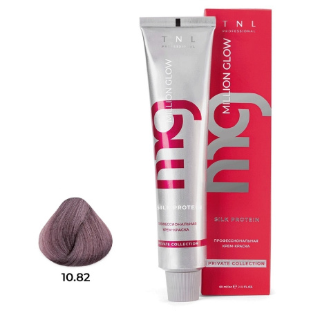 Крем-краска TNL Million Glow Private 10.82 платиновый блонд шоколадный перл., 60 мл