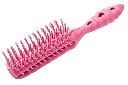 Щетка для укладки Dragon Air Vent Styler розовая, 9 рядов 