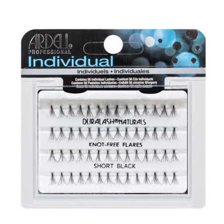 Ardell Duralash Naturals Knot-Free Flairs Short Black Пучки ресниц безузелковые короткие черные