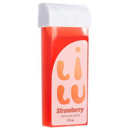 Воск тёплый LILU 08 strawberry в картридже, 100 мл