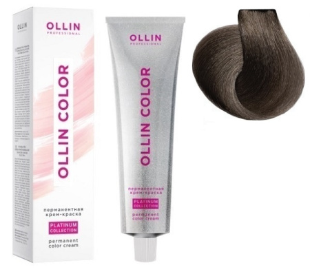 Перманентная крем-краска Ollin Color Platinum Collection 8/17 св.-русый пеп.-корич., 100 мл