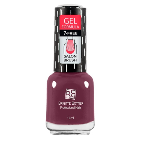 Лак для ногтей Brigitte Bottier Gel Formula, т. 74 марсала светлый, 12 мл