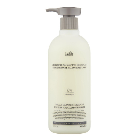 Увлажняющий бессиликоновый шампунь Lador Moisture Balancing Shampoo, 530 мл