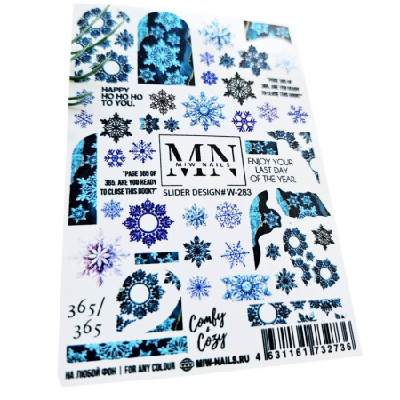 Слайдер-дизайн для ногтей Miw Nails W-283