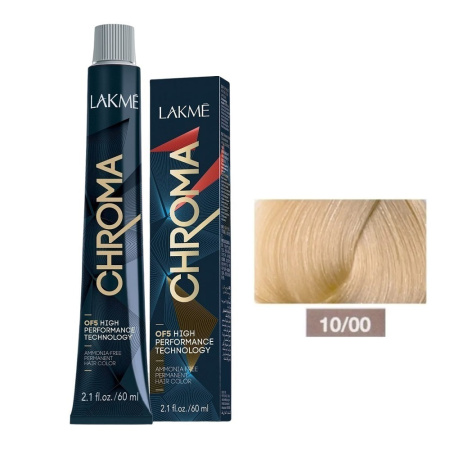 Крем-краска Lakme Chroma 10/00 очень светлый блондин, 60 мл