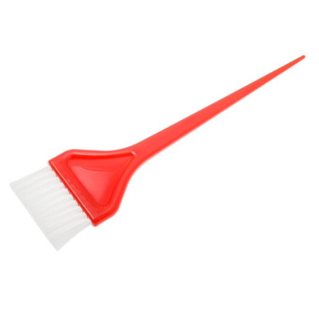 Кисть для окрашивания волос широкая красная