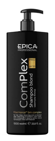 Шампунь Epica ComPlex Pro для глубокого очищения волос после процедуры обесцвечивания, 1000 мл